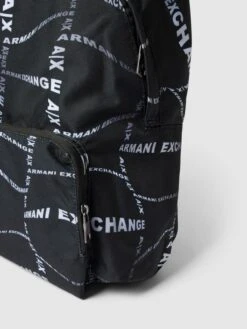 ARMANI EXCHANGE Rucksack Mit Allover-Muster Modell 'AOP' - Schwarz -Guesi Bekleidung Geschaft 9d8kugad8p9jeha191932hpo8p6kklib6t14ki27ah1jidql8d4k6iaha55kgcq784pj2dhj650l8eah70o3ieb46kqj8e3670pm6d1k6kr34ohhckqm4c9n6cq3edpm6hh3cdg