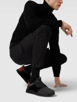 Bugatti Sneaker Mit Kontrasteinsatz Modell 'Java II' - Schwarz