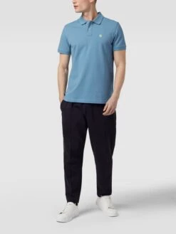 MCNEAL Poloshirt Mit Brand-Stitching - Rauchblau