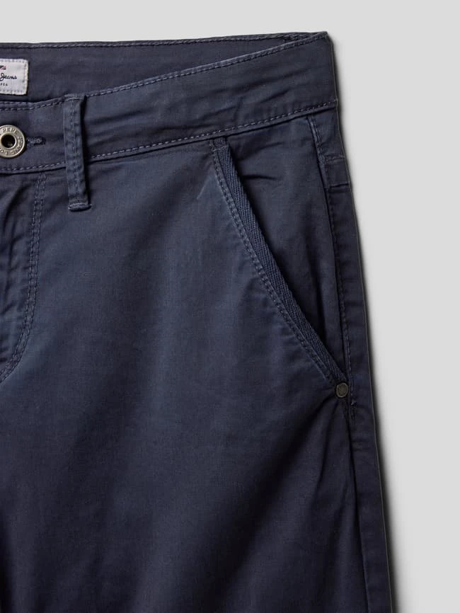 Pepe Jeans Chino-Shorts Mit Leistentaschen Modell 'BURN' - Blau 4 Pepe Jeans Chino-Shorts Mit Leistentaschen Modell 'BURN' - Blau – Bild 2