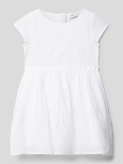 S.Oliver RED LABEL Kleid Mit Lochstickerei - Weiß