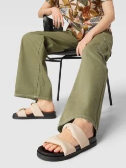 Only Pantoletten In Two-Tone-Machart - Beige