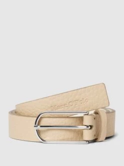 Marc O'Polo Ledergürtel Mit Feinem Muster Modell 'SANJA' - Sand