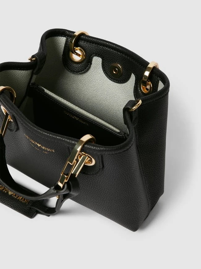Emporio Armani Handtasche Mit Label-Details - Schwarz 7 Emporio Armani Handtasche Mit Label-Details - Schwarz – Bild 5