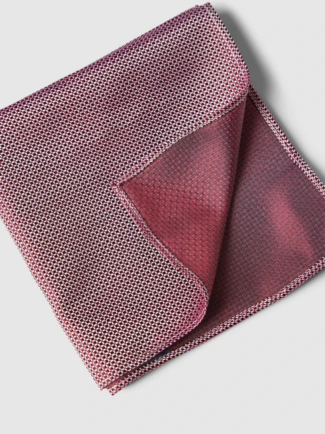 Prince Bowtie Krawatte Und Einstecktuch Im Set - Bordeaux Rot 5 Prince Bowtie Krawatte Und Einstecktuch Im Set - Bordeaux Rot – Bild 3