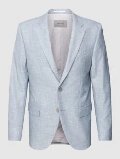 Pierre Cardin 2-Knopf-Sakko Mit Reverskragen Modell 'Grant' - Blau