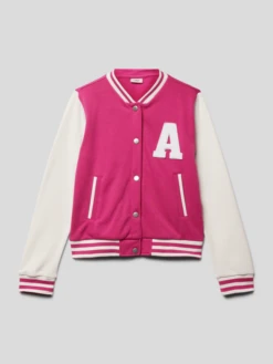 Only College-Jacke Mit Leistentaschen Modell 'ROCKY' - Fuchsia