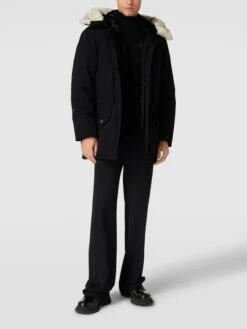 Wellensteyn Funktionsjacke Mit Kunstfellbesatz Modell 'BLACK X MEN' - Schwarz