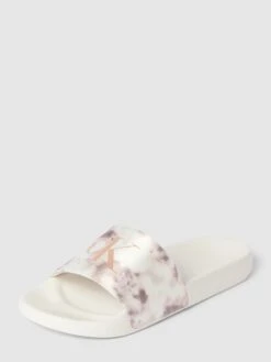 Calvin Klein Jeans Slides Mit Label-Print 'SLIDE SATIN' - Flieder