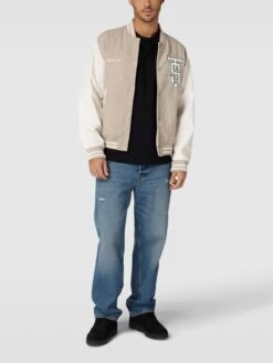 Jack & Jones College-Jacke Mit Label-Detail - Beige