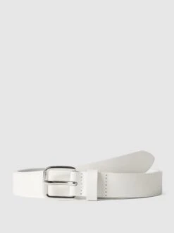 Esprit Ledergürtel Mit Dornschließe - Weiß