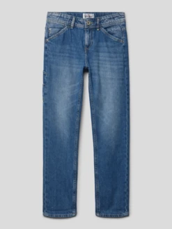 VINGINO Jeans Mit Label-Patch Modell 'PEPPE CARPENTER' - Blau
