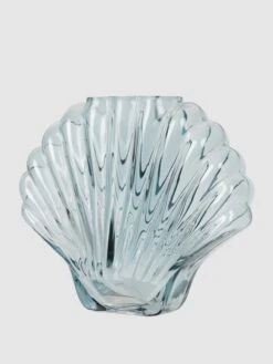 Doiy Vase Aus Glas Modell 'Seashell' - Bleu
