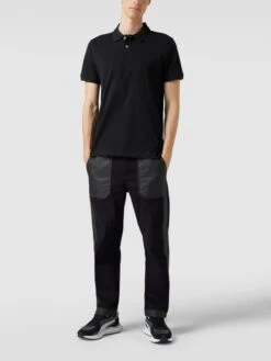 MCNEAL Poloshirt Mit Brand-Stitching - Schwarz