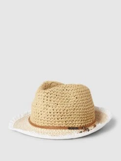 Chillouts Strohhut Mit Label-Detail Modell 'Dakar' - Beige