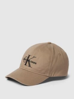 Calvin Klein Jeans Basecap Mit Label-Stitching Modell 'MONOGRAM CAP' - Sand