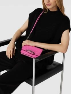 MICHAEL Michael Kors Umhängetasche In Reptil-Optik Modell 'HEATHER' - Pink