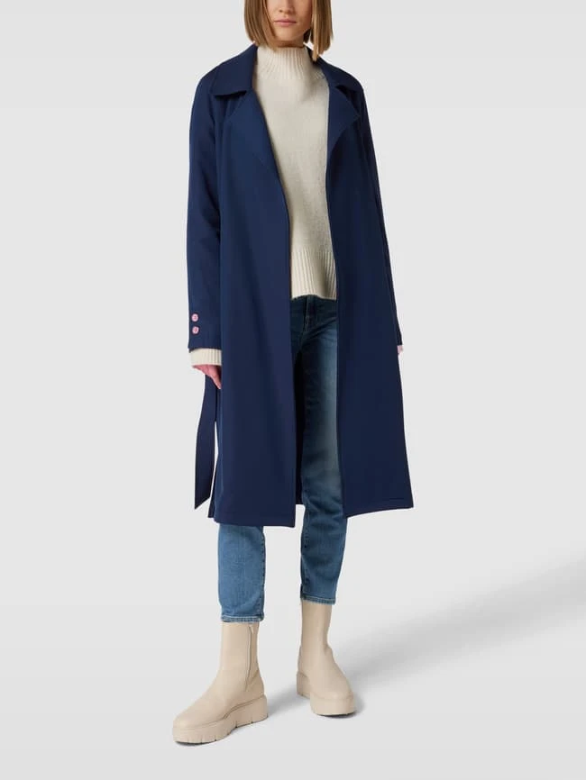 Frieda & Freddies Mantel Mit Reverskragen - Marineblau 3 Frieda & Freddies Mantel Mit Reverskragen - Marineblau