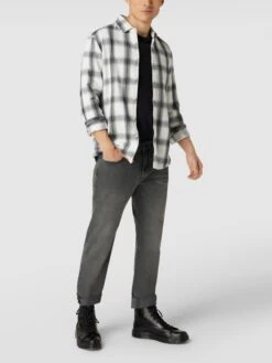 REVIEW Slim Fit Jeans Mit Stretch-Anteil - Mittelgrau