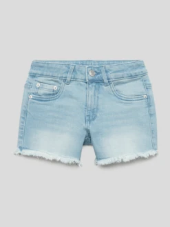 Tom Tailor Jeansshorts Mit Ausgefransten Abschlüssen - Hellblau