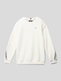 Tommy Hilfiger Teens Sweatshirt Mit Label-Details - Offwhite