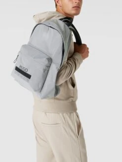 HUGO Rucksack Mit Brand-Detail - Silber