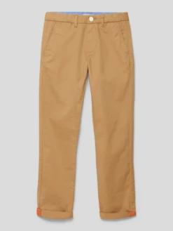 Scotch & Soda Regular Slim Fit Stoffhose Mit Paspeltaschen Am Gesäß - Sand