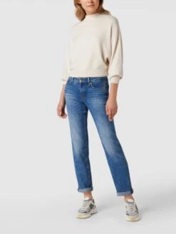 Cambio Low Rise Jeans Im Straight Fit - Blau