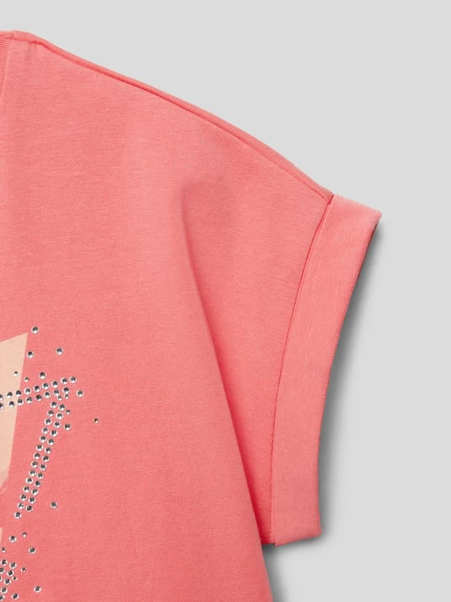 Guess T-Shirt Mit Label-Detail - Pink 4 Guess T-Shirt Mit Label-Detail - Pink – Bild 2