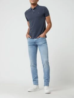 Marc O'Polo Poloshirt Aus Baumwolle - Marineblau