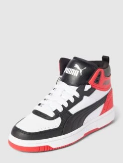 Puma High Top Sneaker Mit Label-Details - Weiß