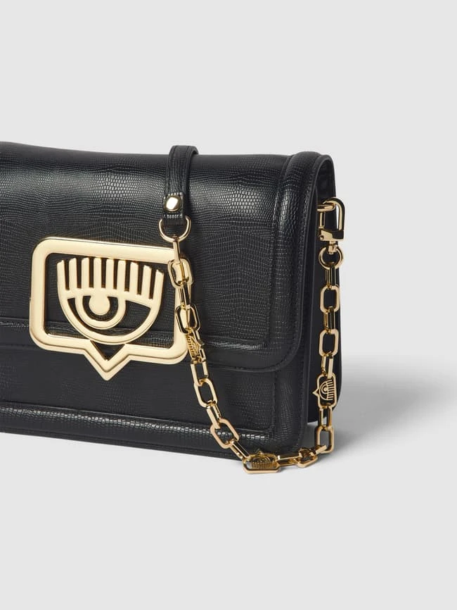 Chiara Ferragni Handtasche Mit Label-Details Modell 'EYELIKE' - Schwarz 5 Chiara Ferragni Handtasche Mit Label-Details Modell 'EYELIKE' - Schwarz – Bild 3