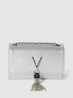 VALENTINO BAGS Umhängetasche In Leder-Optik Modell 'Divina' - Silber