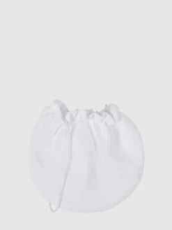 Weise Tasche Aus Chiffon - Weiß