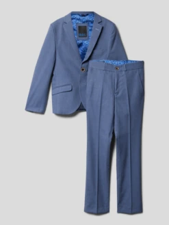 G.O.L. Anzug Mit Feinem Muster - Blau