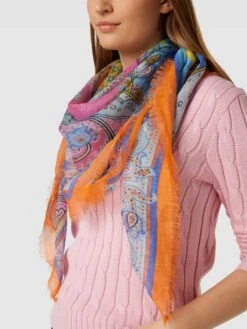 Roeckl Schal Mit Paisley-Muster Modell 'Paisley Fusion' - Orange