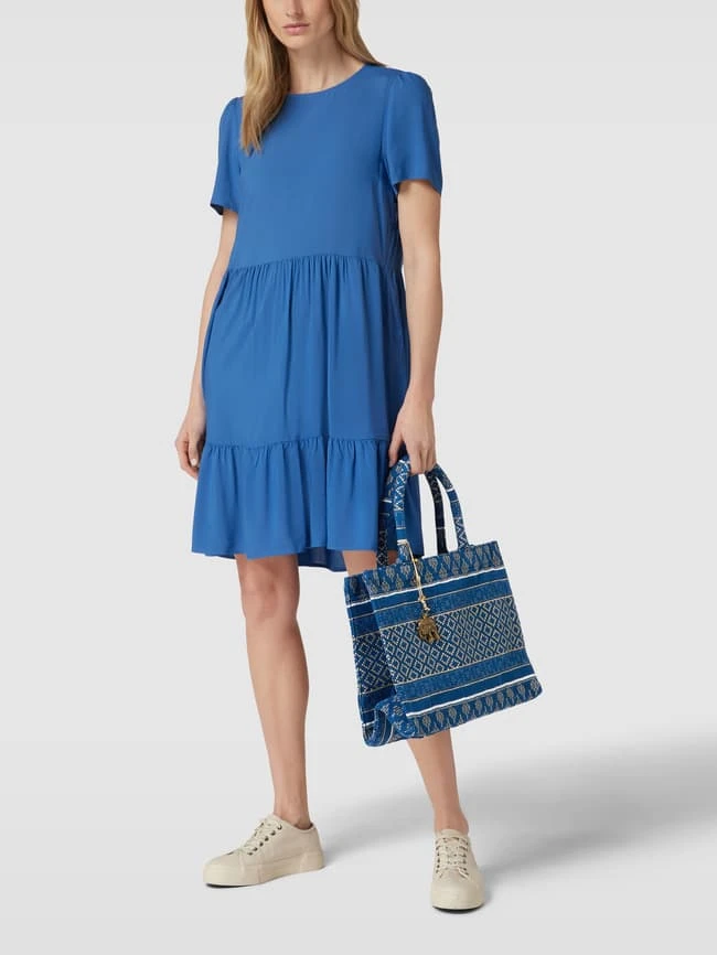 Anokhi Tote Bag Mit Allover-Muster Modell 'BOOKTOTE' - Royalblau 3 Anokhi Tote Bag Mit Allover-Muster Modell 'BOOKTOTE' - Royalblau