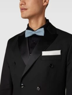 CG - Club Of Gents Fliege Und Einstecktuch Im Set Modell 'Paxton' - Hellblau