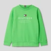 Tommy Hilfiger Teens Sweatshirt Mit Label-Print - Hellgrün