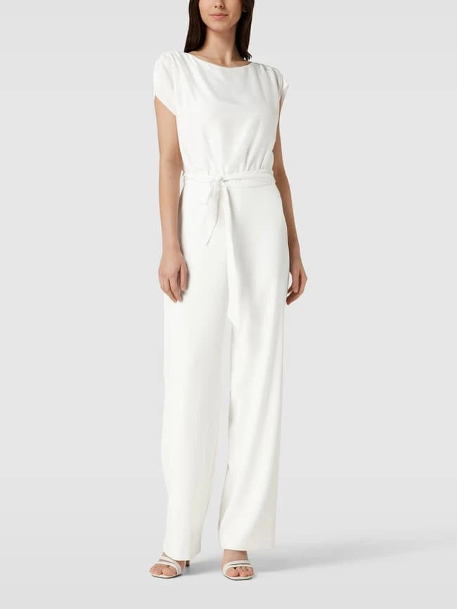 Swing Jumpsuit Mit Taillengürtel - Offwhite 3 Swing Jumpsuit Mit Taillengürtel - Offwhite