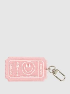 Lou Loto Schlüsselanhänger Mit Glitter-Effekt - Pink