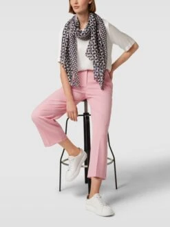 MORE&MORE More & More Schal Mit Allover-Muster - Rosa