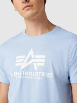 Alpha Industries T-Shirt Mit Label-Print Modell 'BASIC' - Hellblau -Guesi Bekleidung Geschaft 9p54ci1l8935cgaaah944hq391332kqh90o4ica96csjid21611j4i2l70pj8gq48h550kpmad2l2iho9h3mcp1g68p3gcj271j62e9kcli3ce9k6osjadpgcopjcchpcdijip8