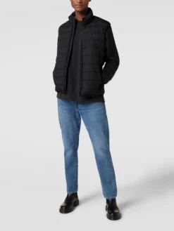 Marc O'Polo Steppweste Mit Stehkragen - Schwarz