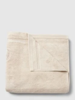 Gant Handtuch Mit Label-Stitching - Beige