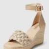 Espadrij Wedges Mit Dornschließe Modell 'SAINT TROPEZ' - Beige