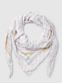 Guess Schal Mit Allover-Logo - Flieder
