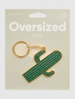 Doiy Schlüsselanhänger Aus Metall Modell 'Oversized Cactus' - Grün