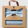Prince Bowtie Fliege Mit Einstecktuch Im Set - Bleu