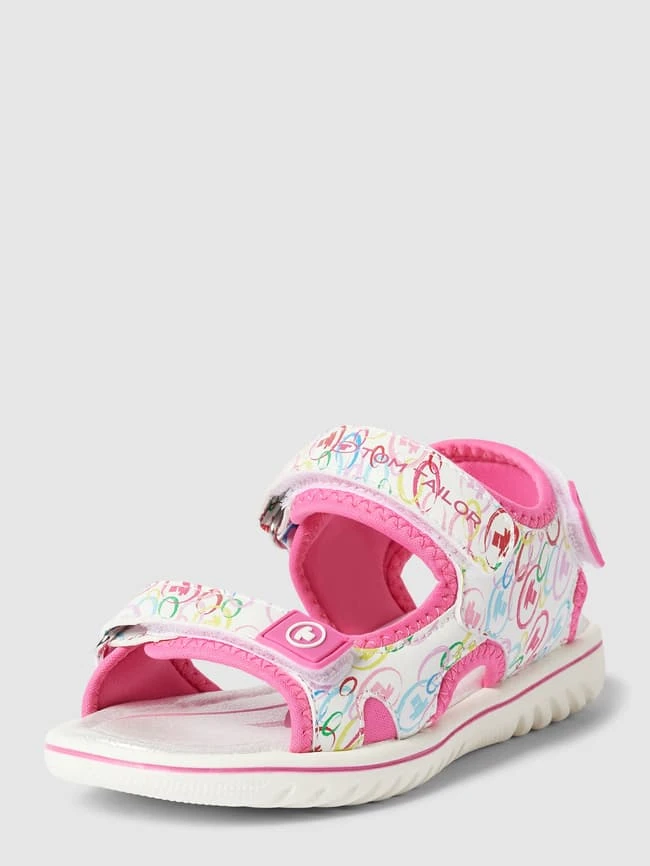 Tom Tailor Sandalen Mit Allover-Print - Pink 3 Tom Tailor Sandalen Mit Allover-Print - Pink